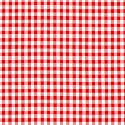 Cotton Poplin Gingham Red 5 mm