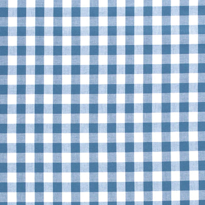Poplin Bumbac Gingham Indigo 10 mm