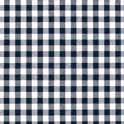 Poplin Bumbac Gingham Navy 10 mm