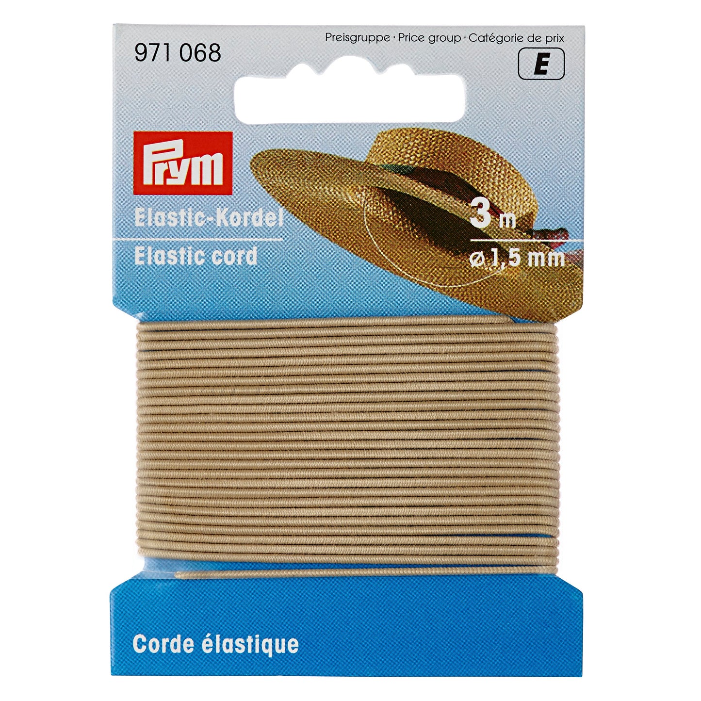 Snur Elastic Bej Prym 1.5 mm x 3 m (Copy)
