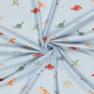 Jerse Costum De Baie UPF50 Dinozauri Baby Blue