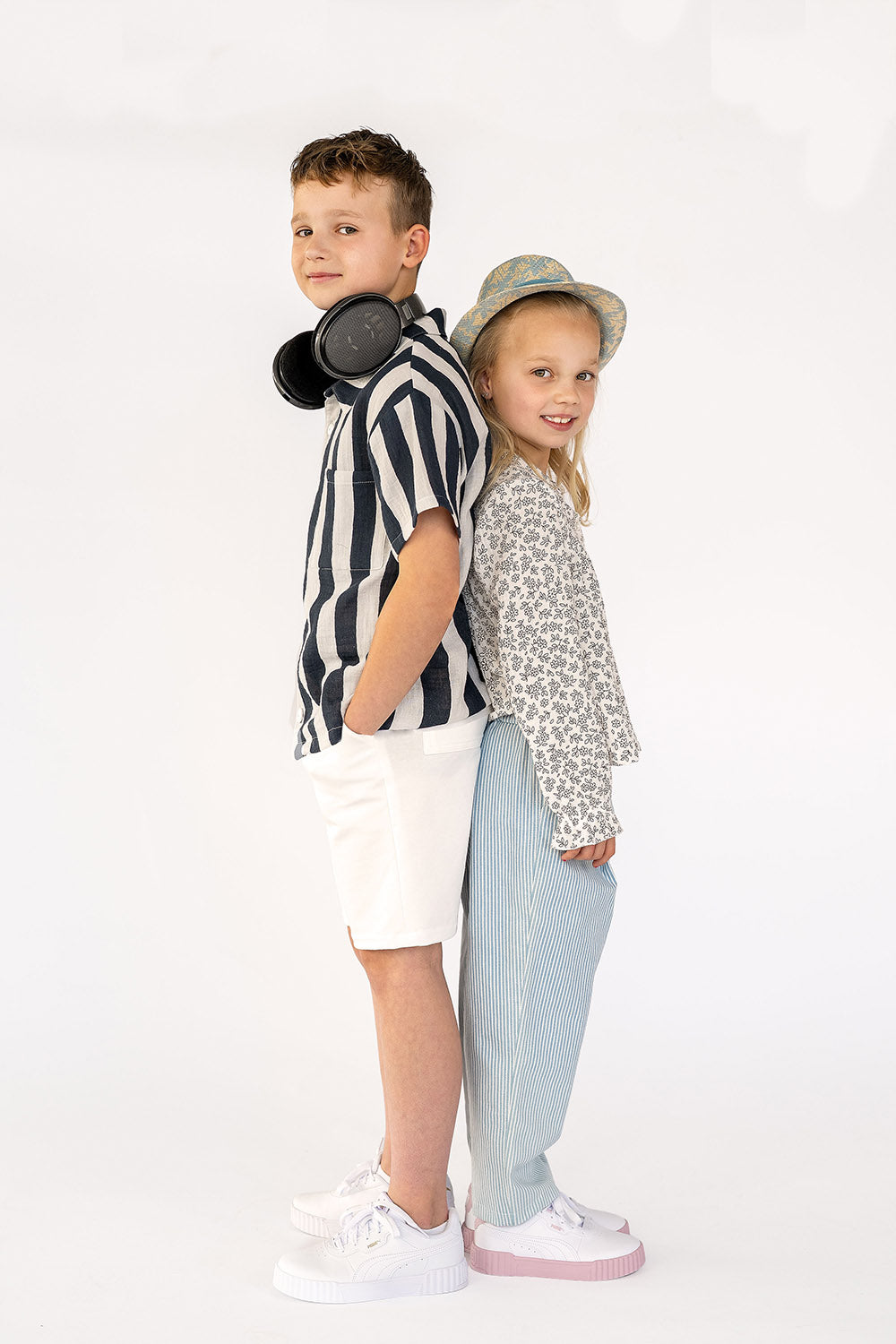 Muselina Bumbac Imprimeu Flori Off White