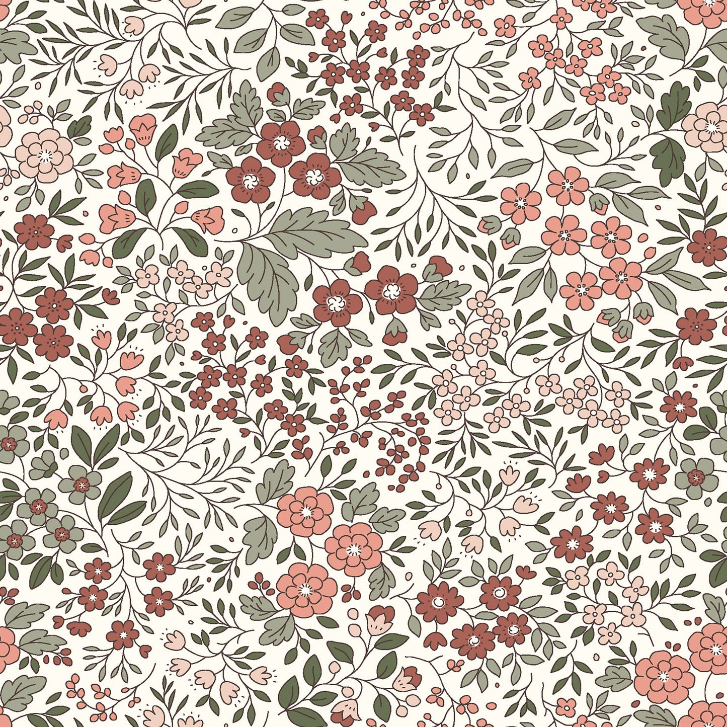 Jerse Bumbac Flori Off White