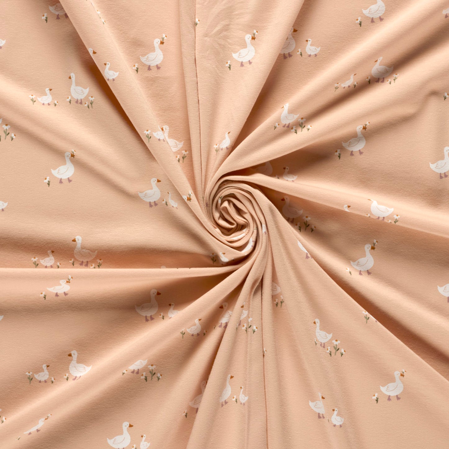 Cotton Jersey Printed Animals Light Pink