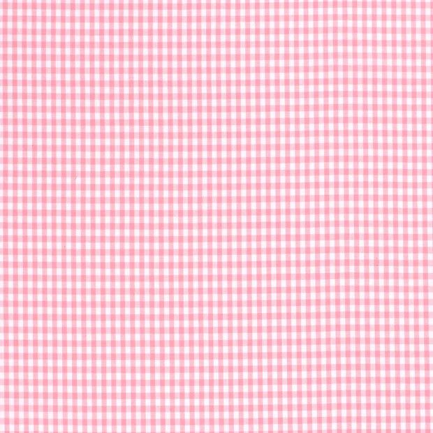 Poplin Bumbac Gingham Pink 2.7 mm