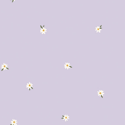 Jerse Bumbac Imprimat Flowers Lila