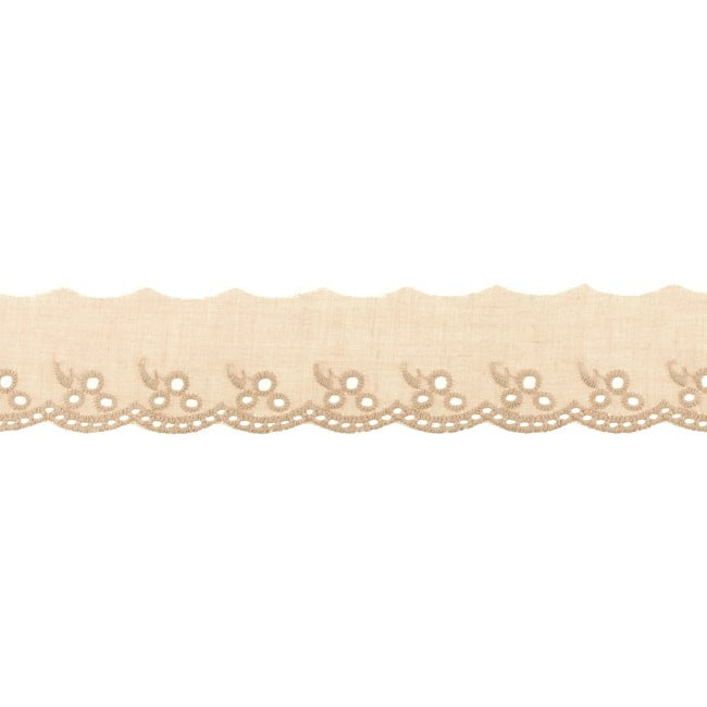 Dantela Madeira Bumbac 42 mm - Bej