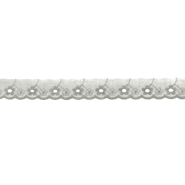 Dantela Madeira Bumbac 25 mm - Gri
