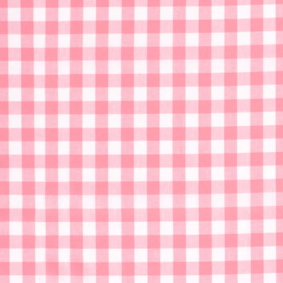 Poplin Bumbac Gingham Pink 10 mm