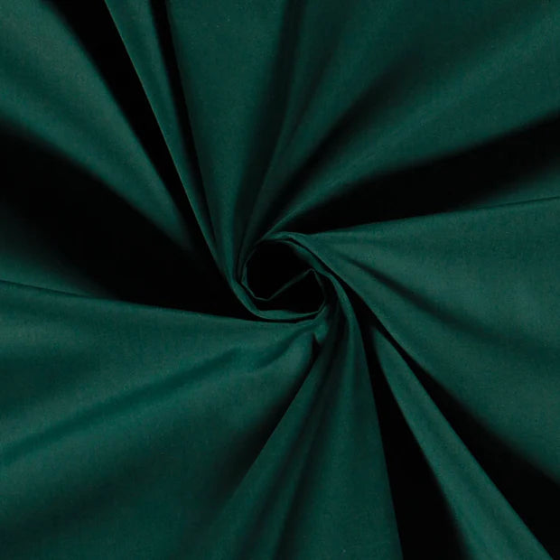 Poplin Bumbac Dark Green