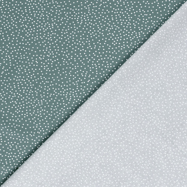 Poplin Bumbac Imprimat Dots Steel Blue