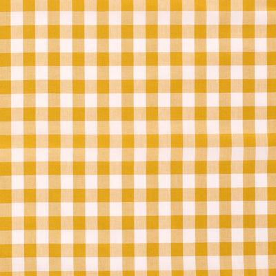 Poplin Bumbac Gingham Ochre 10 mm