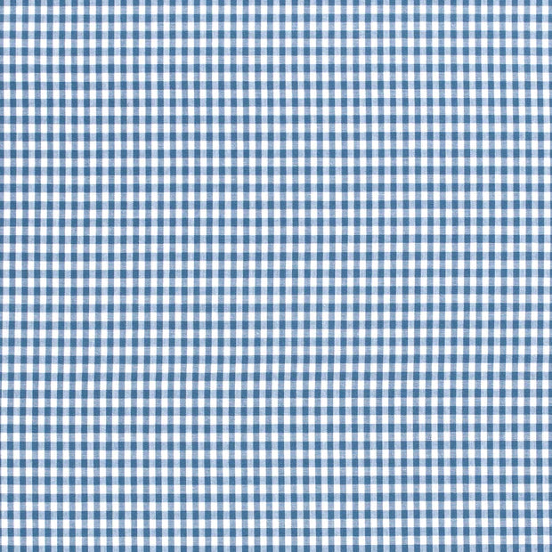 Poplin Bumbac Gingham Indigo 2.7 mm