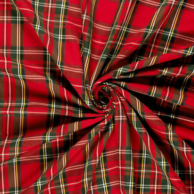 Stofa Garbadina Checks Red