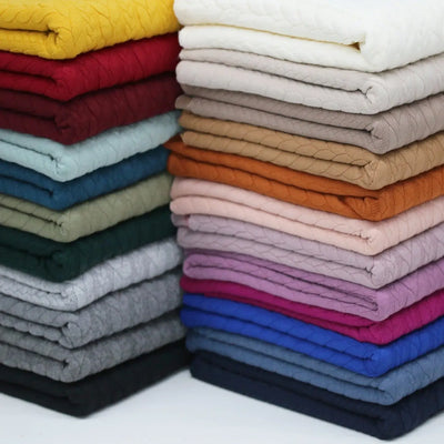 Jerse Cable Knit Jacquard Ecru