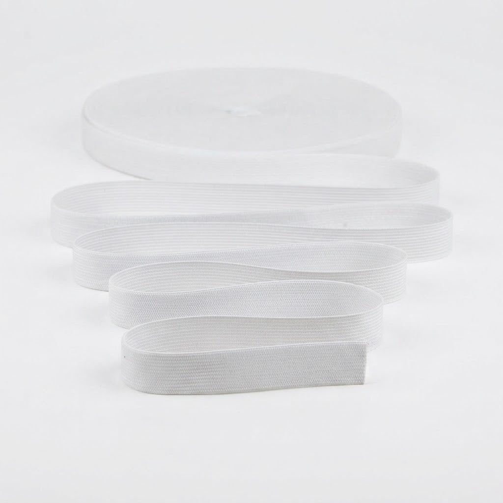 Elastic Plat 20 mm Tip S, Elastic Mai Dur - Alb