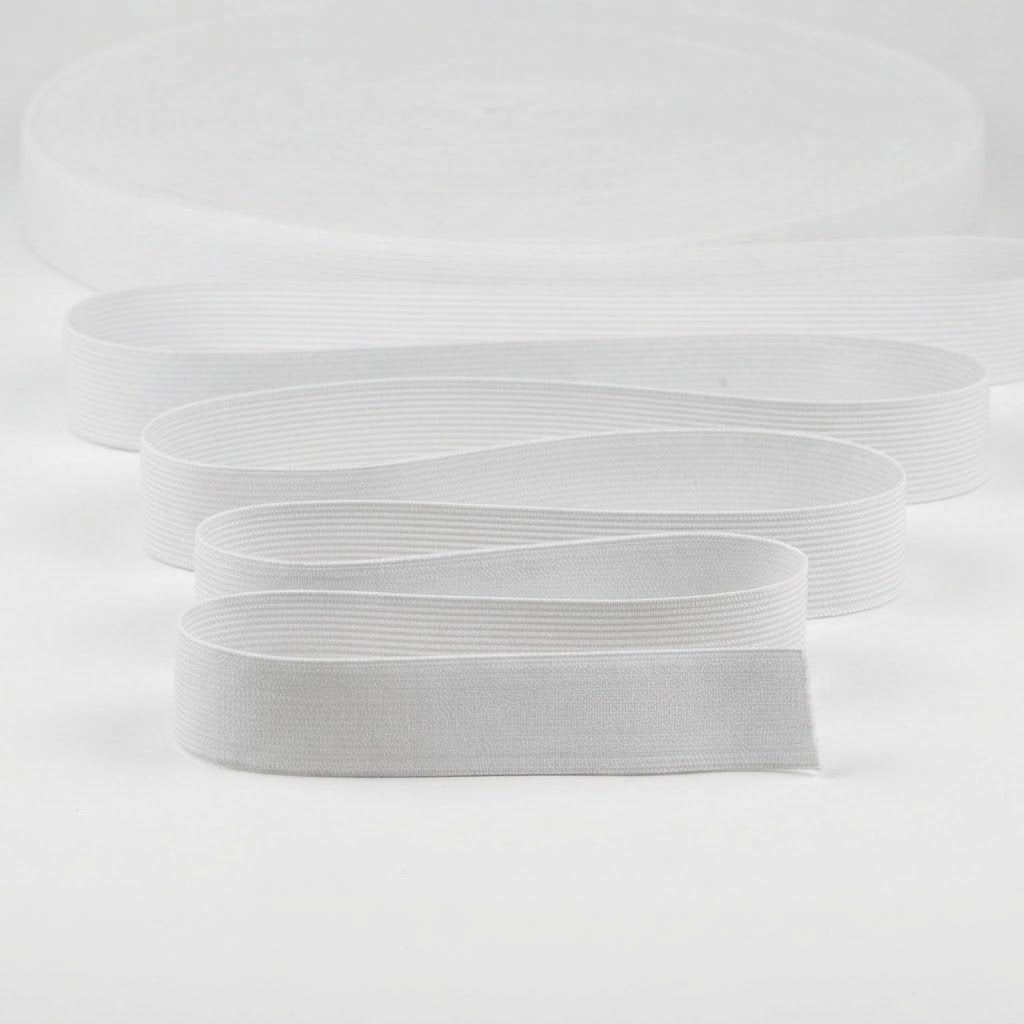 Elastic 25 mm, Elastic Mai Dur - Alb