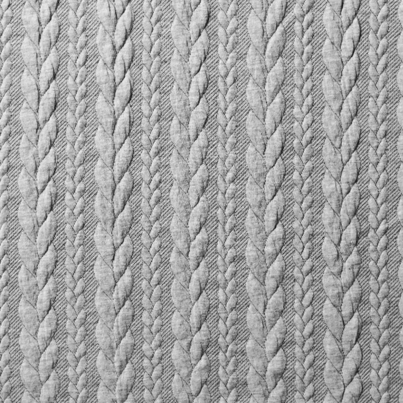 Cable Knit Jacquard Light Grey