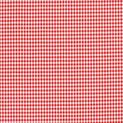 Poplin Bumbac Gingham Red 2.7 mm