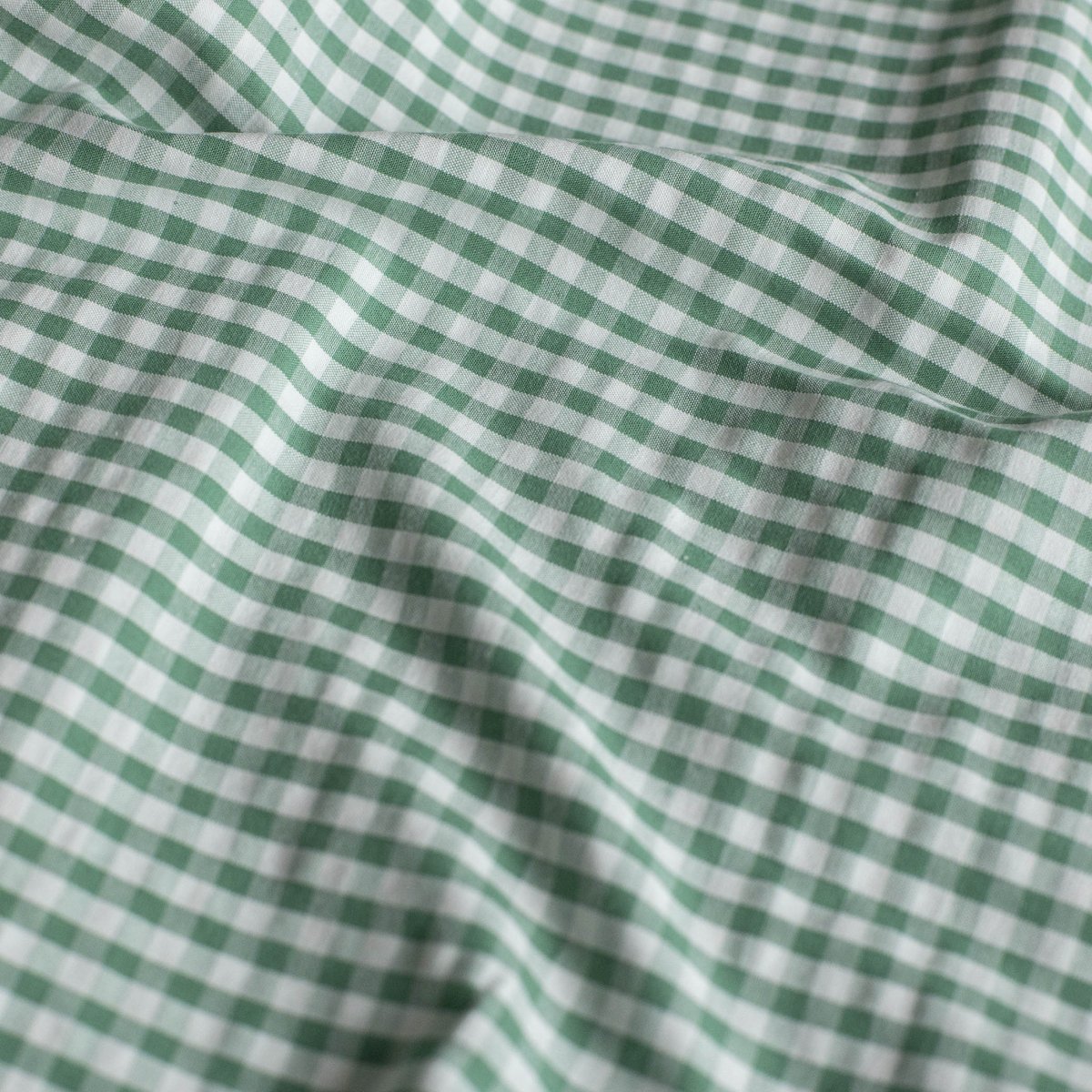 Bumbac Seersucker Eli Alb Murdar / Verde - Lametru.ro - Bumbac Seersucker