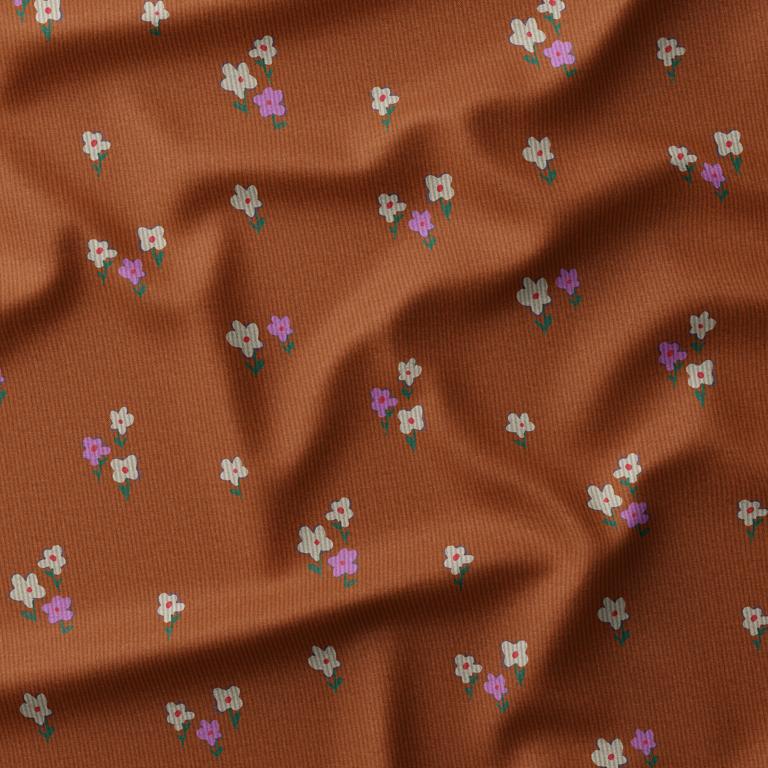 Corduroy Joyflo Rust / Ecru - Lametru.ro