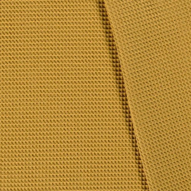 Bumbac Waffle Ochre