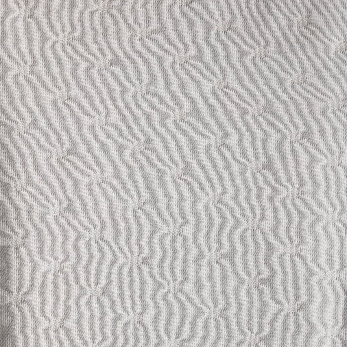 Polka Dot Textured Jersey Light Gray - Lametru.ro