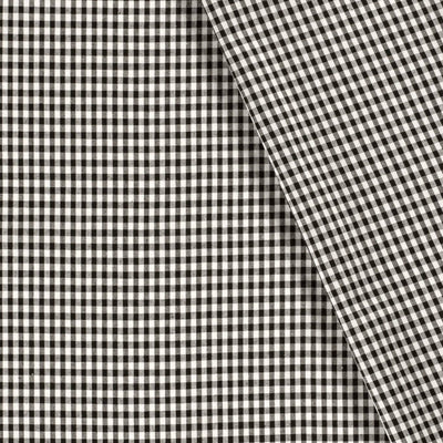 Poplin Bumbac Gingham Negru 5 mm - Lametru.ro - Poplin Bumbac Gingham