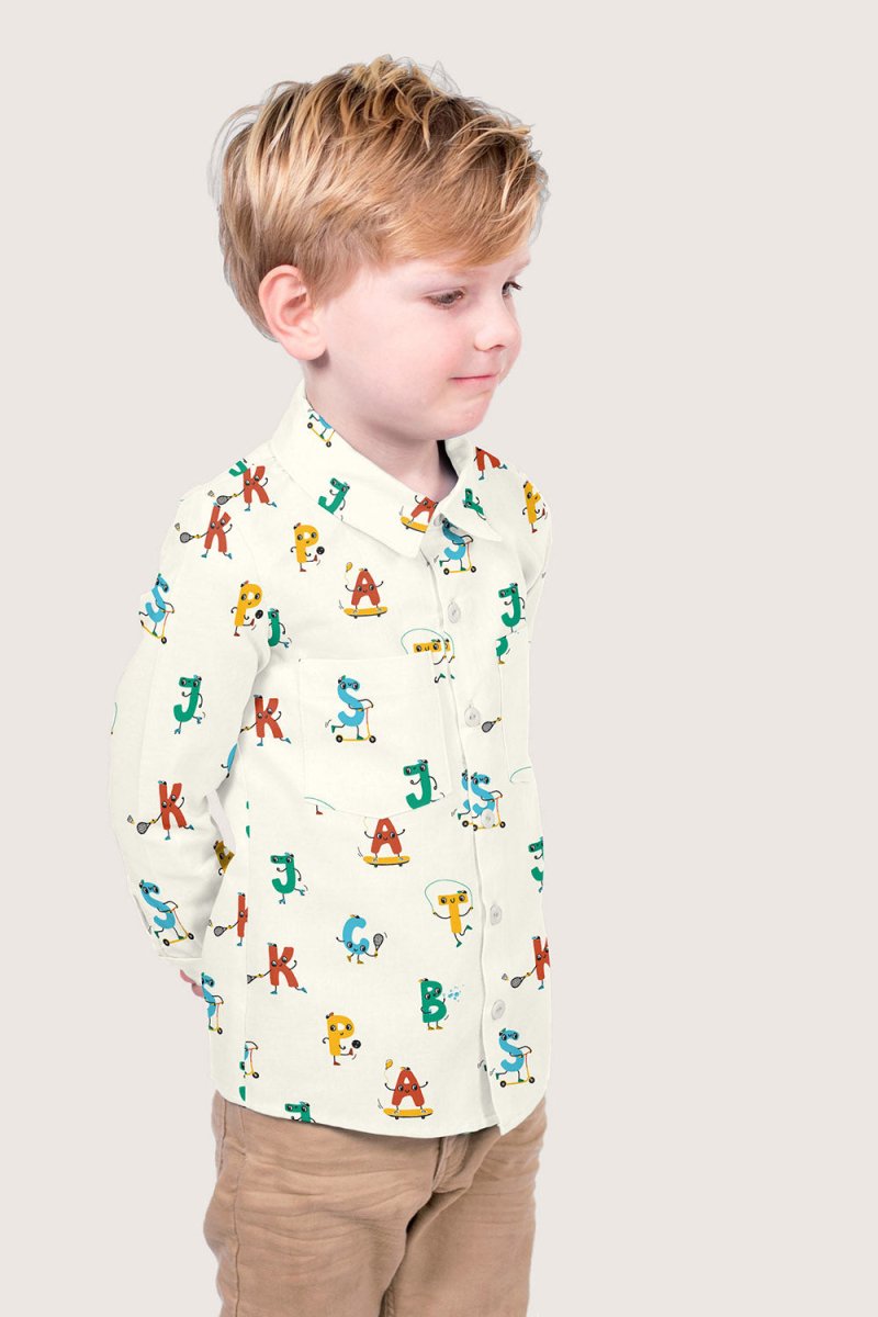 Poplin Bumbac Imprimat Cu Litere Off White - Lametru.ro - Bumbac Imprimat