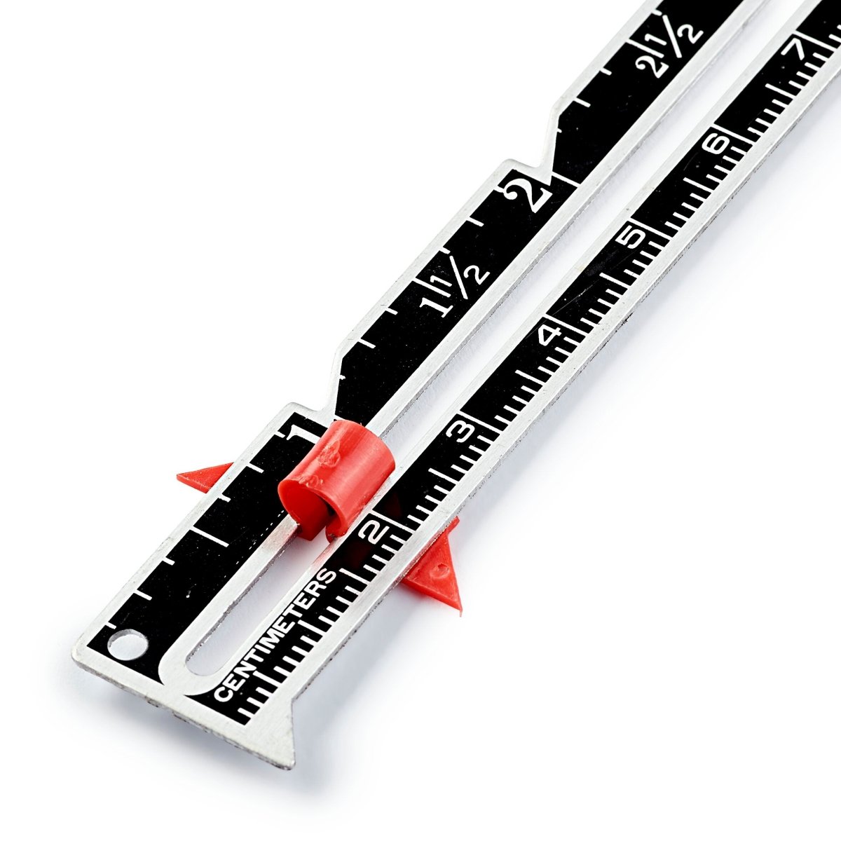 Rigla Metalica cu Distantier pentru Butoniere Prym 12.5 cm - Lametru.ro - Accesorii de cusut
