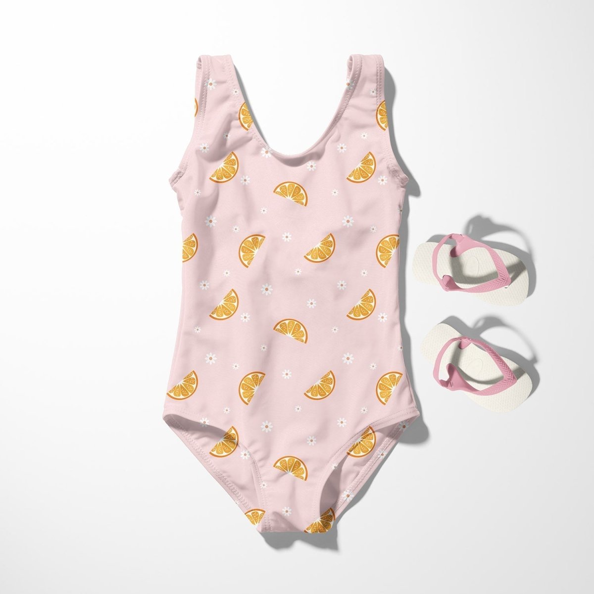 Swimwear Jersey UPF50 Fruits Light Pink - Lametru.ro
