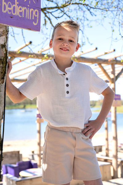 Muselina Dubla Alb Murdar