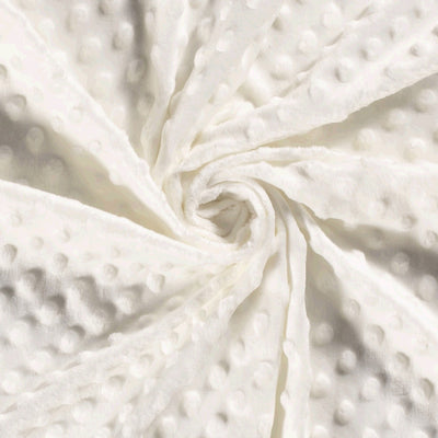 Minky Fabric Off White