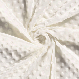 Minky Fabric Off White