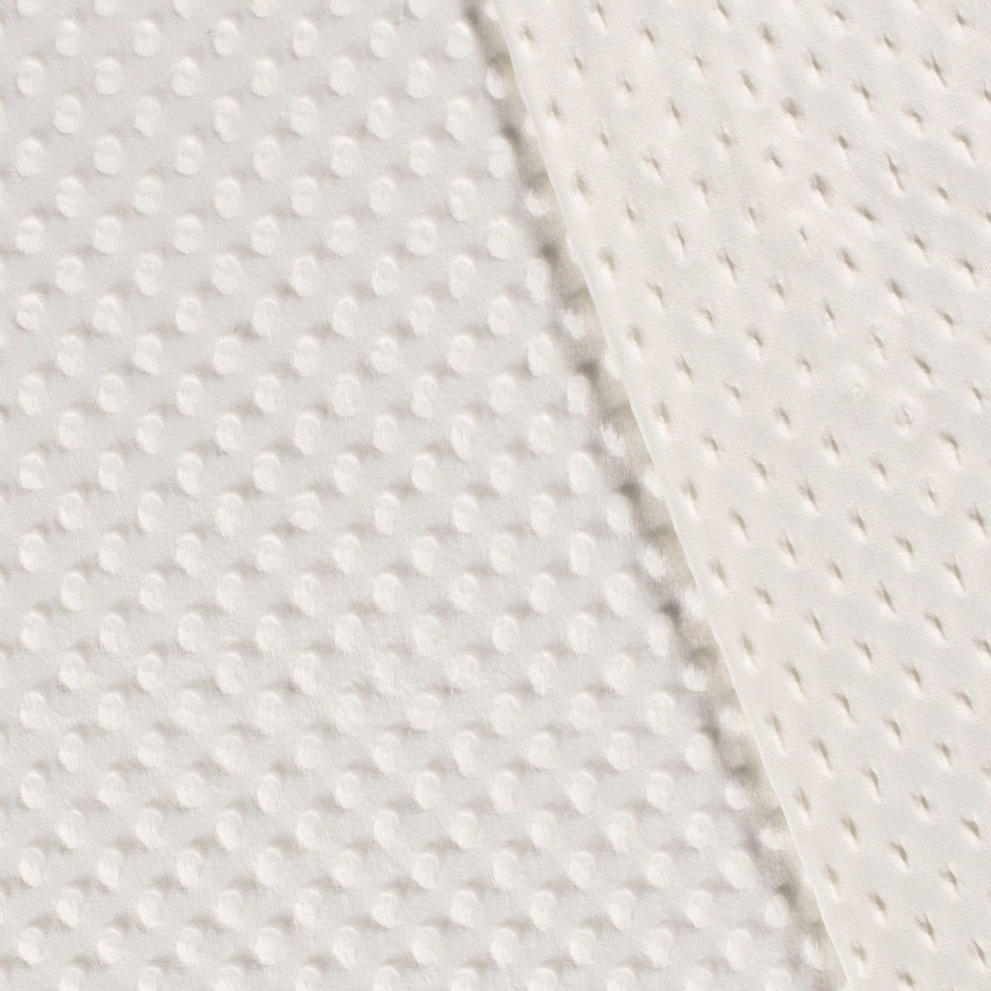 Minky Fabric Off White