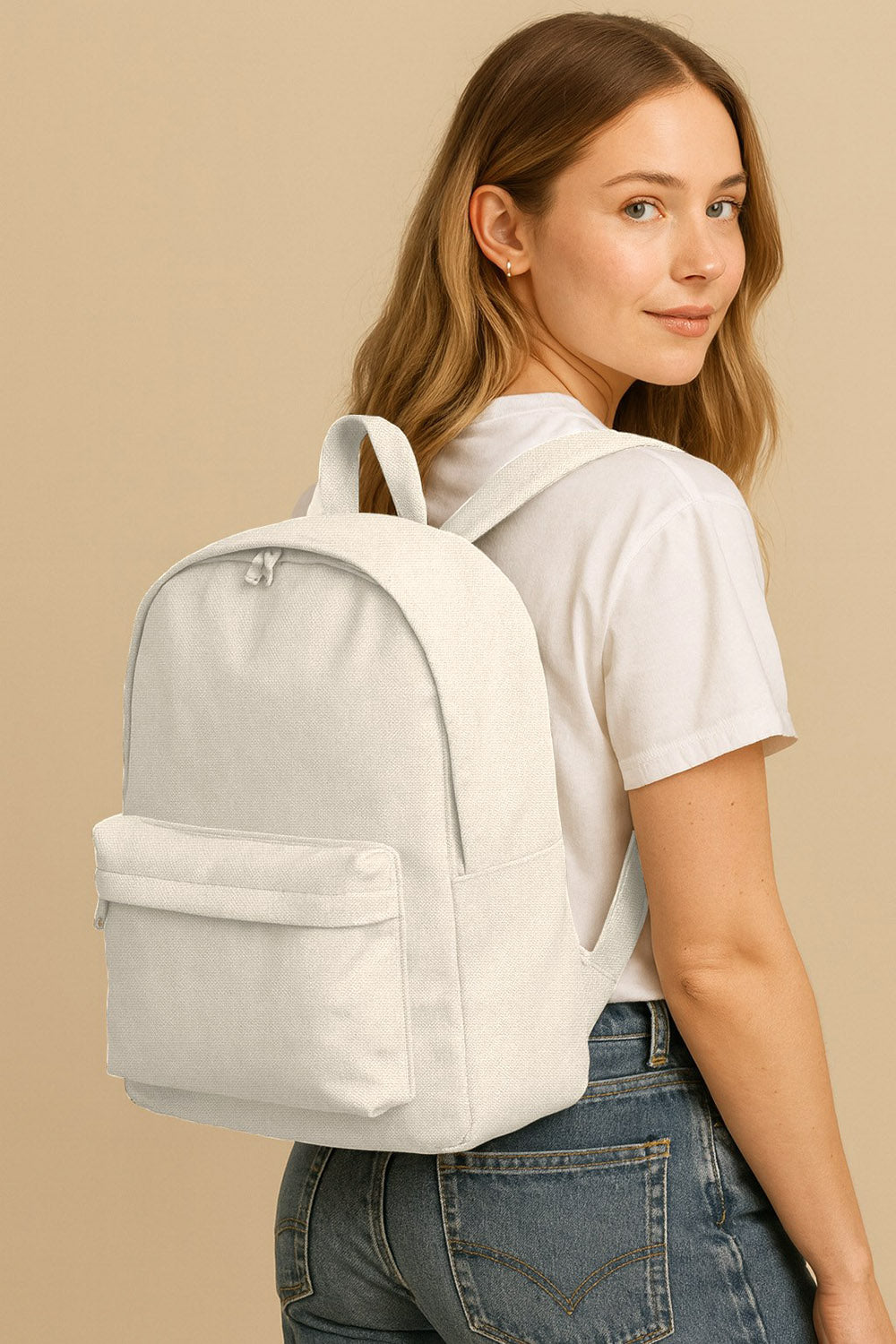 Panza Bumbac Canvas Ivory