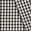 Poplin Bumbac Gingham Negru 10 Mm