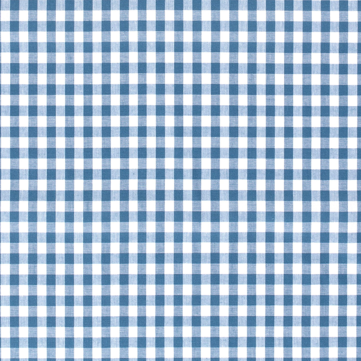 Cotton Poplin Gingham Indigo 5 mm