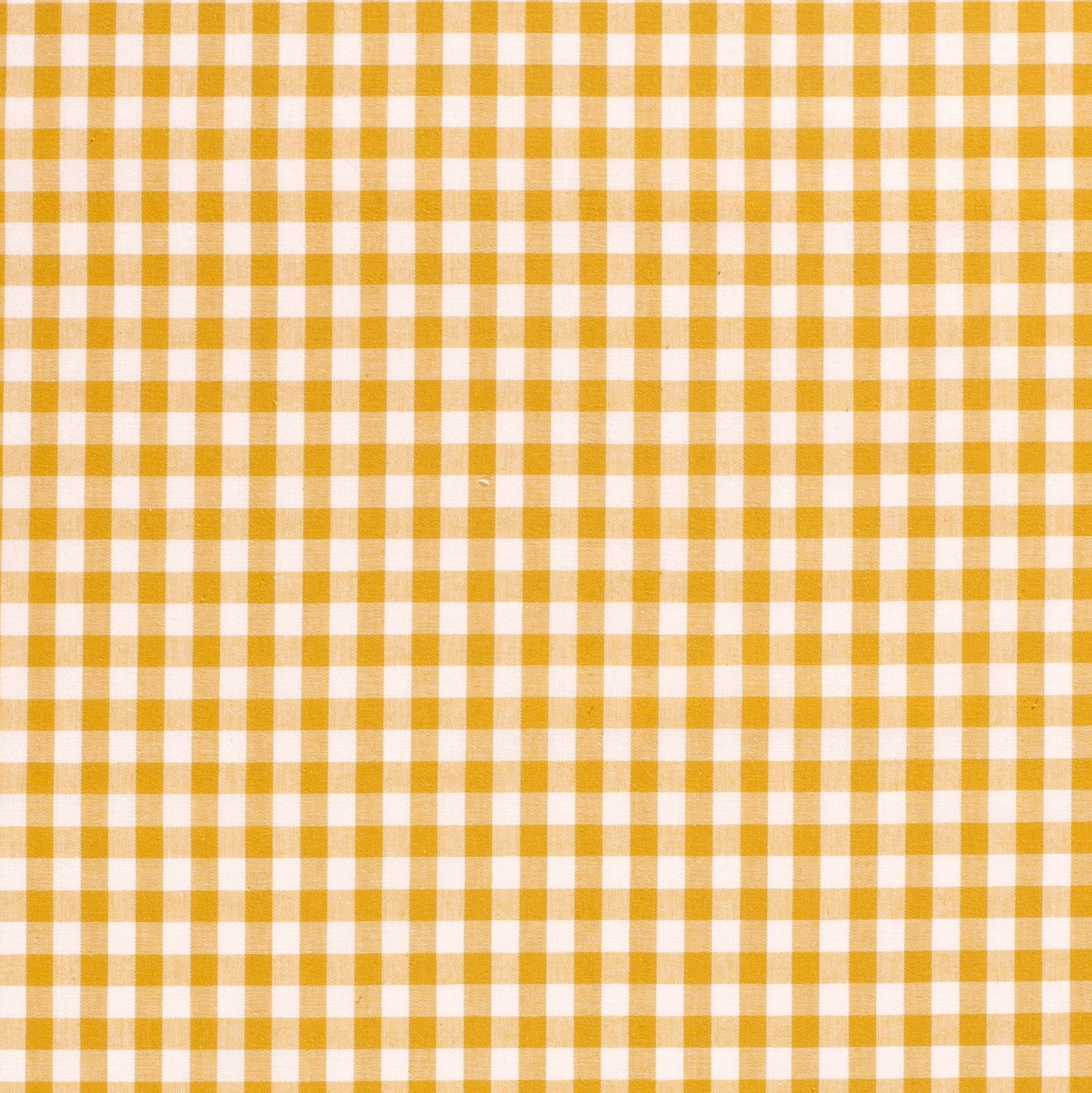 Cotton Poplin Gingham Ochre 5 mm
