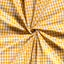 Cotton Poplin Gingham Ochre 5 mm