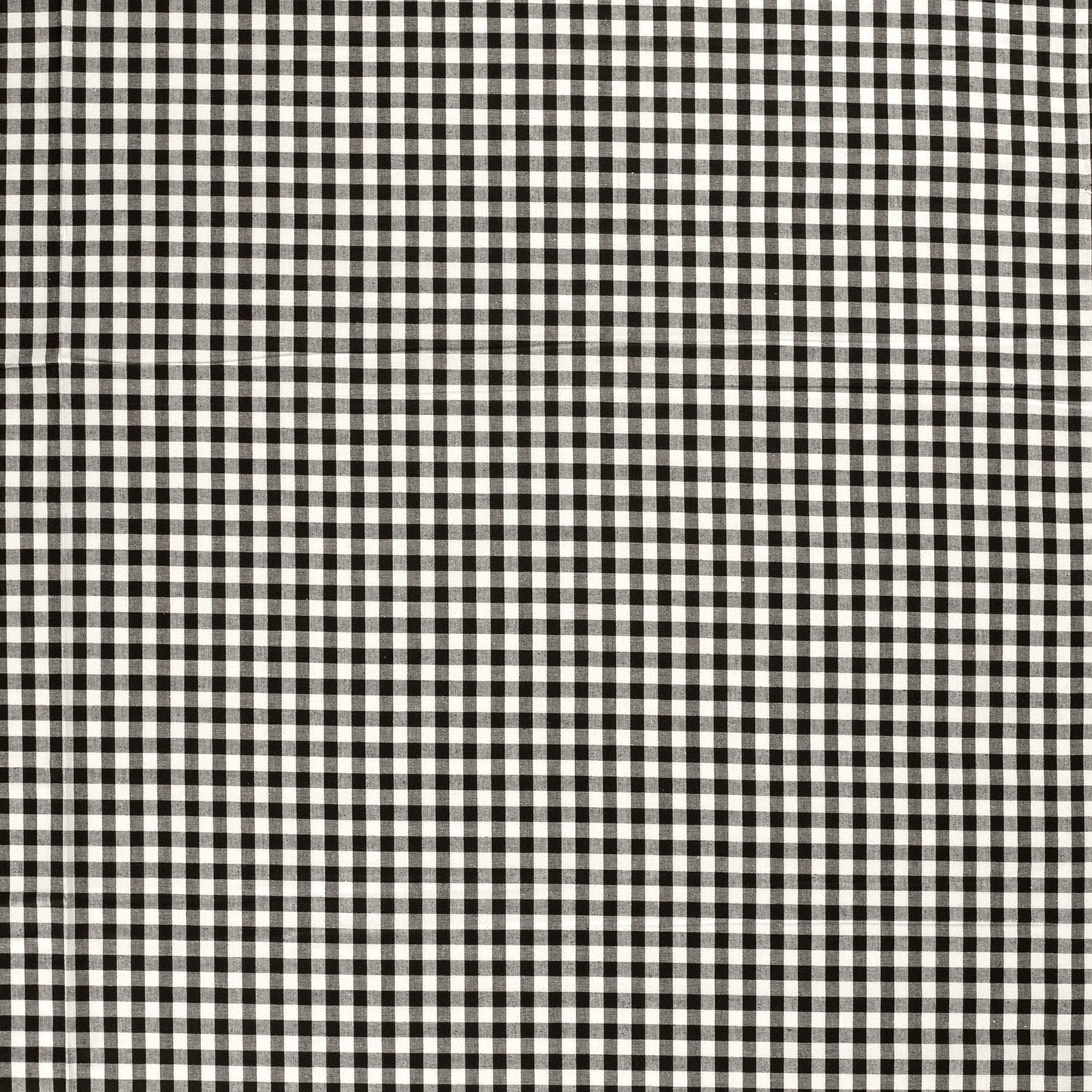 Cotton Poplin Gingham Black 5 mm