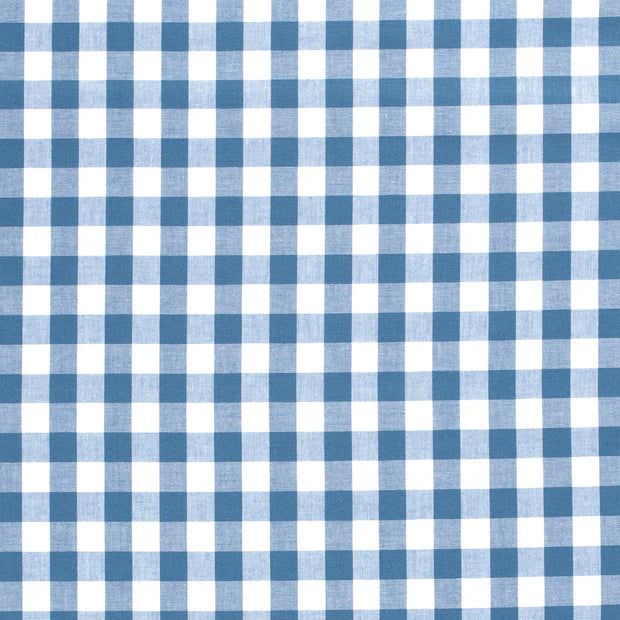 Poplin Bumbac Gingham Indigo 10 mm