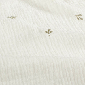 Muselina Dubla Imprimata Twigs Off White