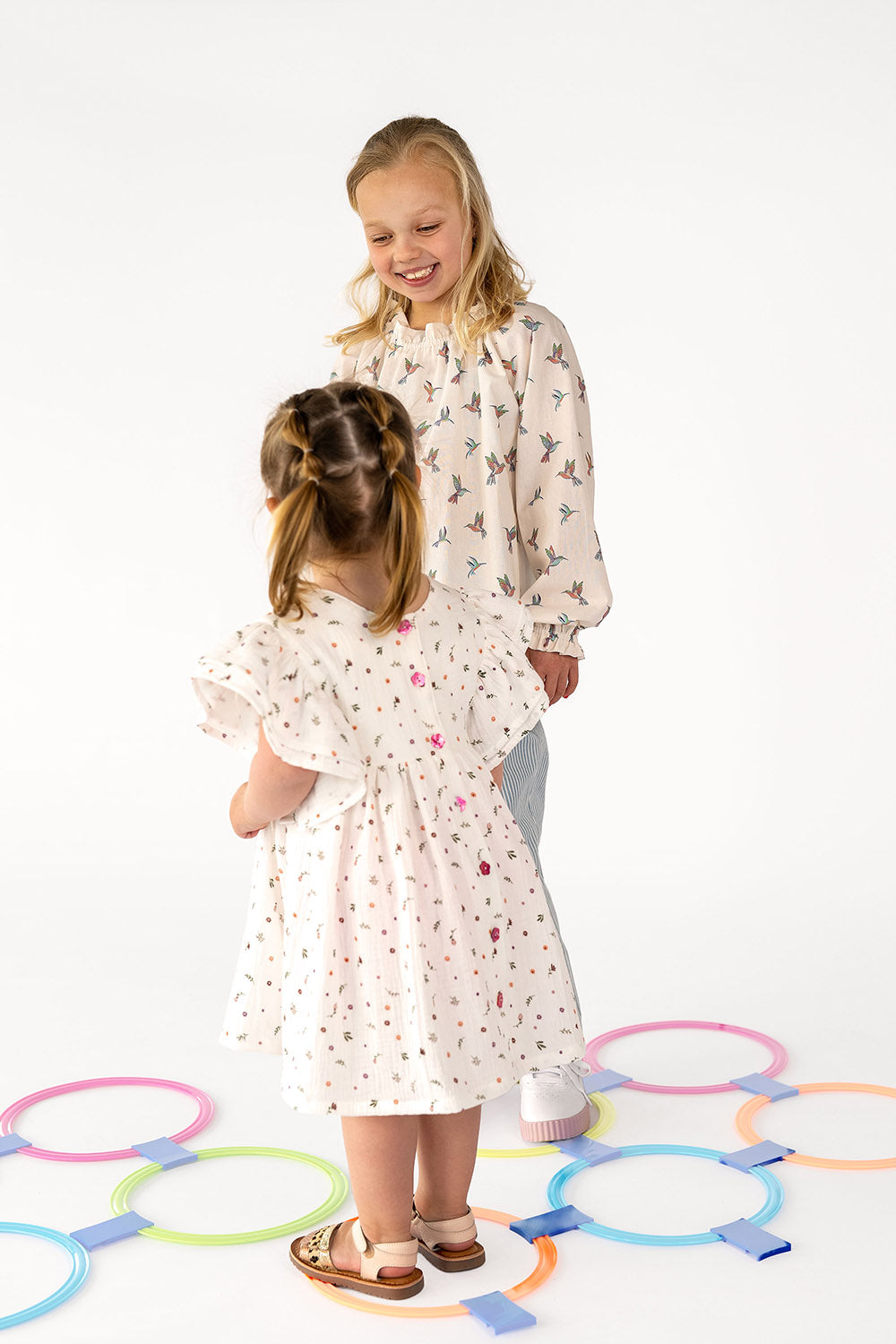 Muselina Imprimata Floricele Off White