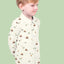 Poplin Bumbac Imprimat Cu Tractoare Off White
