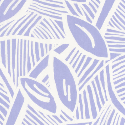 Bumbac Satinat Imprimat Frunze Lila