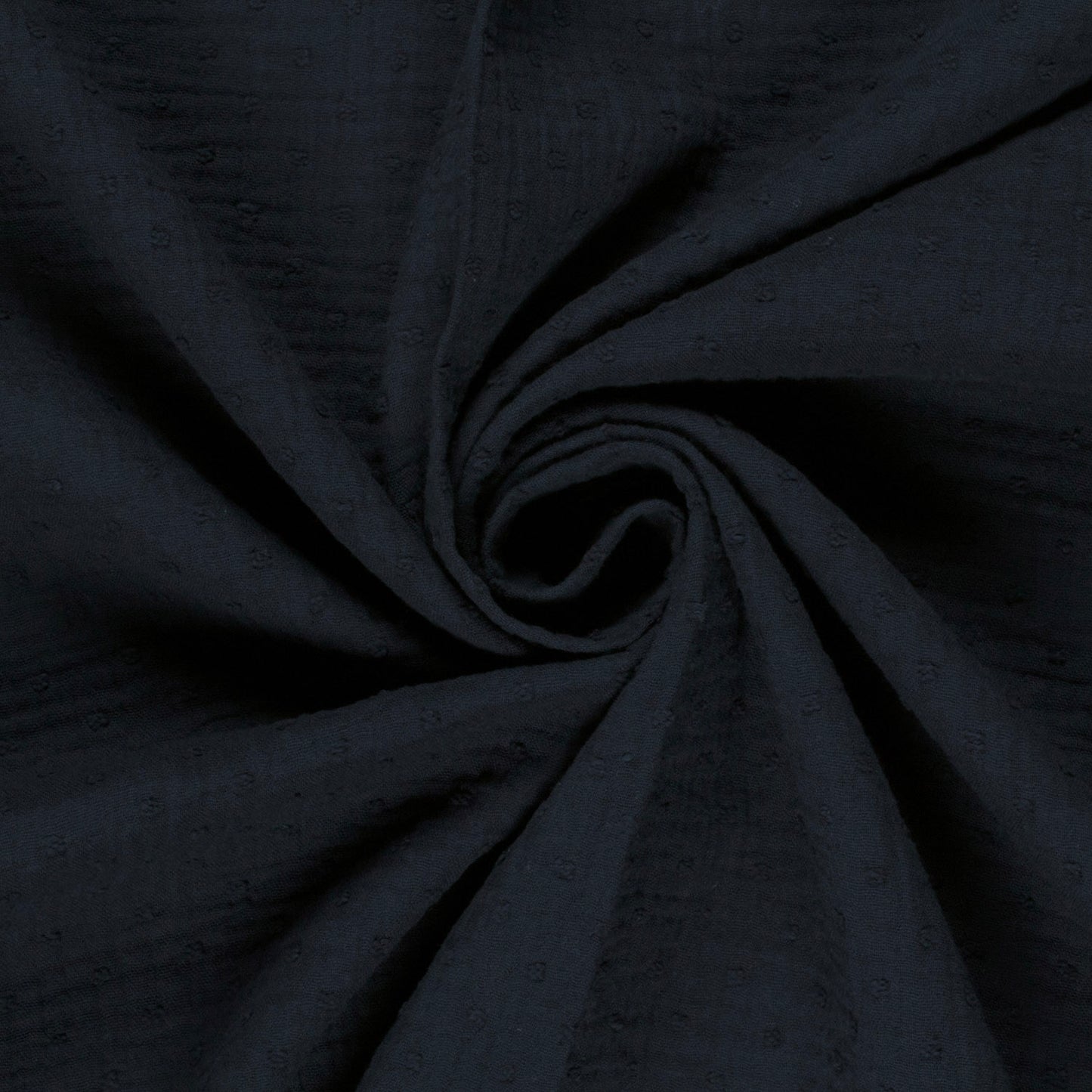 Double Gauze Dobby Dots Navy