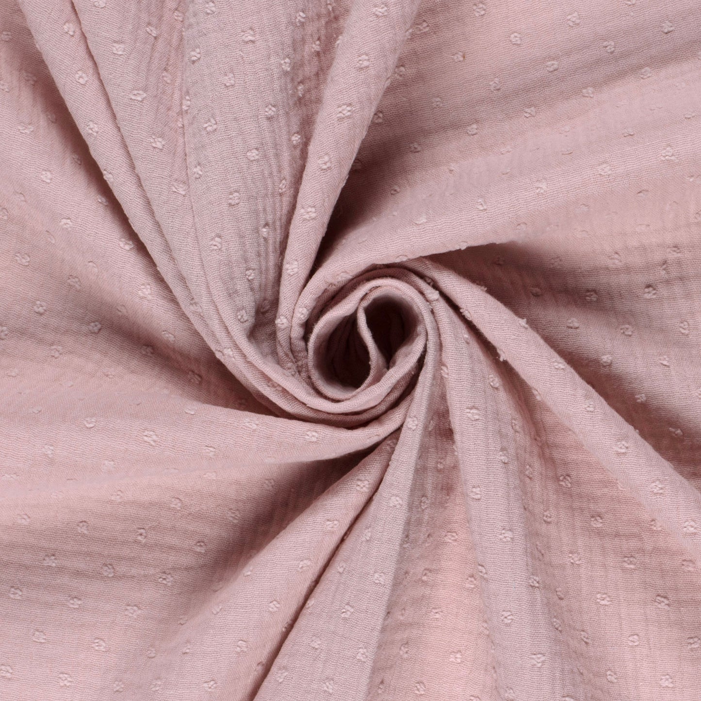 Double Gauze Dobby Dots Pink