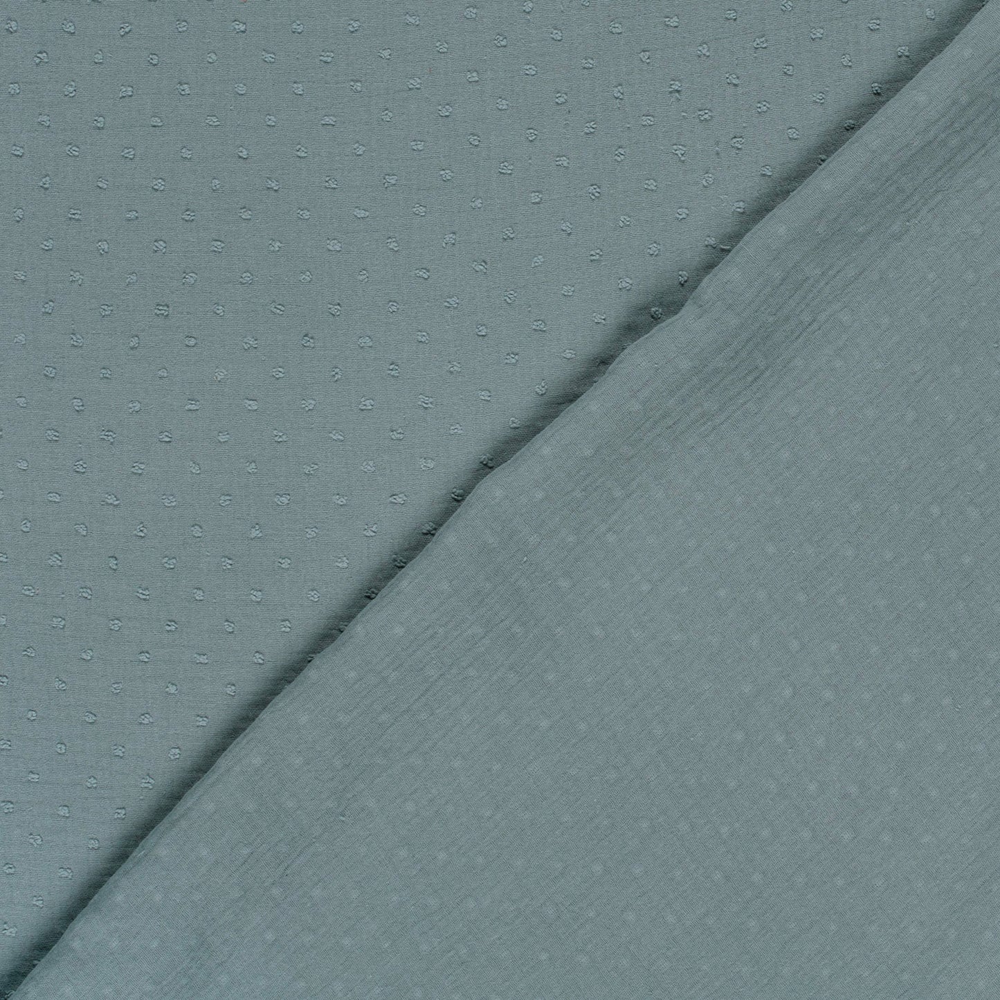 Double Gauze Dobby Dots Indigo