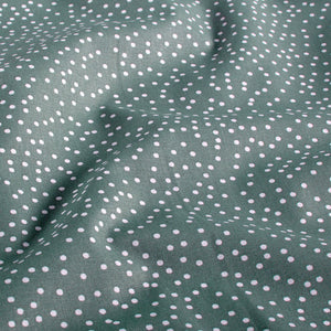 Poplin Bumbac Imprimat Buline Albastru Otel